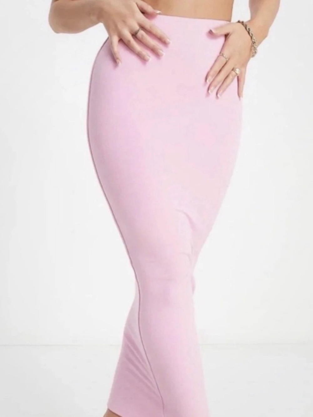 NWT Naked Wardrobe Sculpt Bodycon Snatched Midi Pencil Skirt Pi